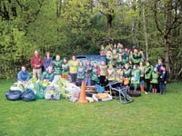 Litter pickers get Scout and about