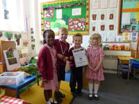 Cock-a-hoop kids win farm visit cup