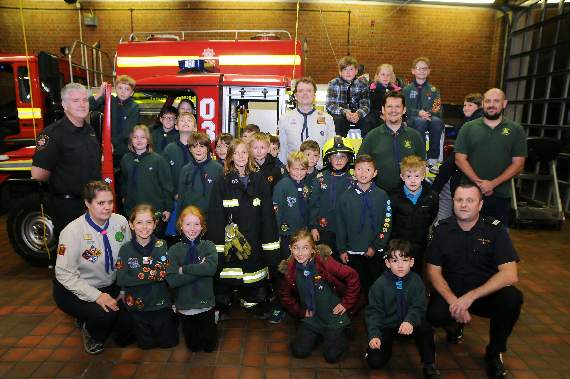 Cubs on fire station call out