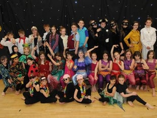 Pupils button up stage play