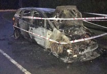 Car destroyed in A325 blaze