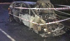 Car destroyed in A325 blaze