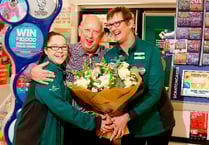 Lottery winner returns to source of his good fortune to say ‘thanks’