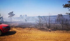 Fire crews stand down after 470 acres of rare heath destroyed at Thursley