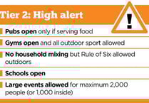 Surrey and Hampshire placed in Tier 2 'High Alert'