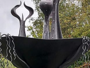 Second in series of sculptures unveiled as 'gift to town'