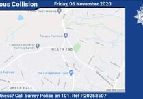 Update: Pedestrian fighting for life after A325 hit and run