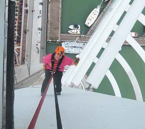 Sign up for Phyllis Tuckwell's last ever Spinnaker Tower abseil