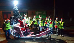 Eco Santa uses power from pedals