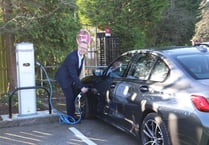 Electric vehicle charging points at Squire's