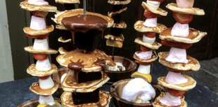 We tried The Botanist’s ‘hanging pancake kebab’ – and it was messy!