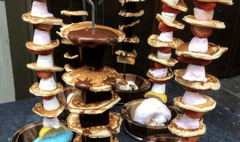 We tried The Botanist’s ‘hanging pancake kebab’ – and it was messy!