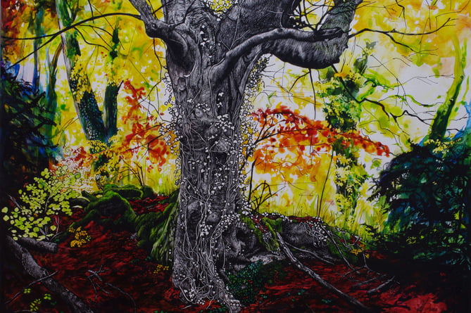 Artist Amanda Bates’ painting ‘Cernunnos'
