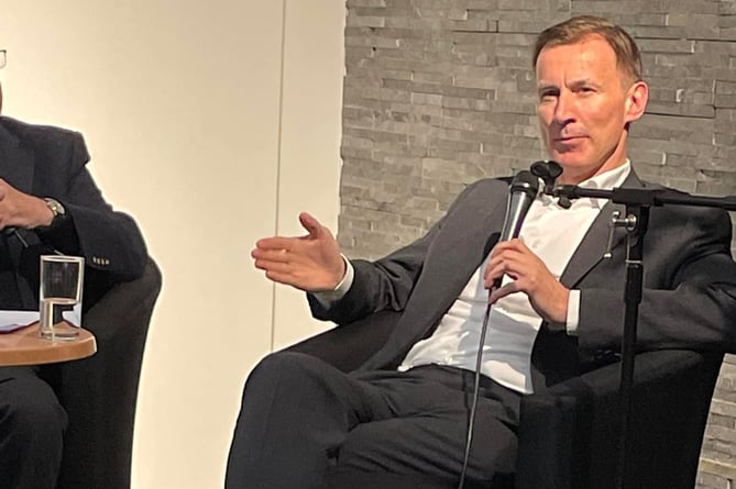 MP Jeremy Hunt reiterated his calls for an increase in defence spending during his talk at the Farnham Literary Festival