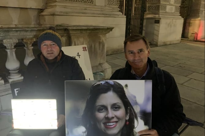 MP Jeremy Hunt supports Richard Ratcliffe on his 2021 hunger strike