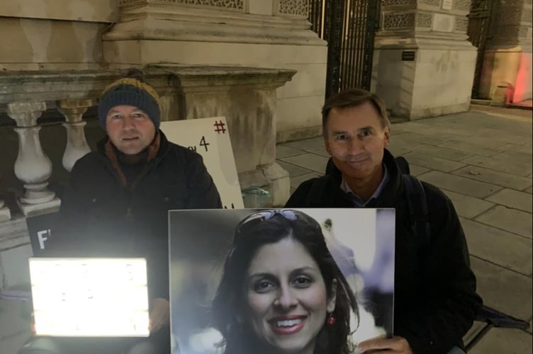 MP Jeremy Hunt supports Richard Ratcliffe on his 2021 hunger strike