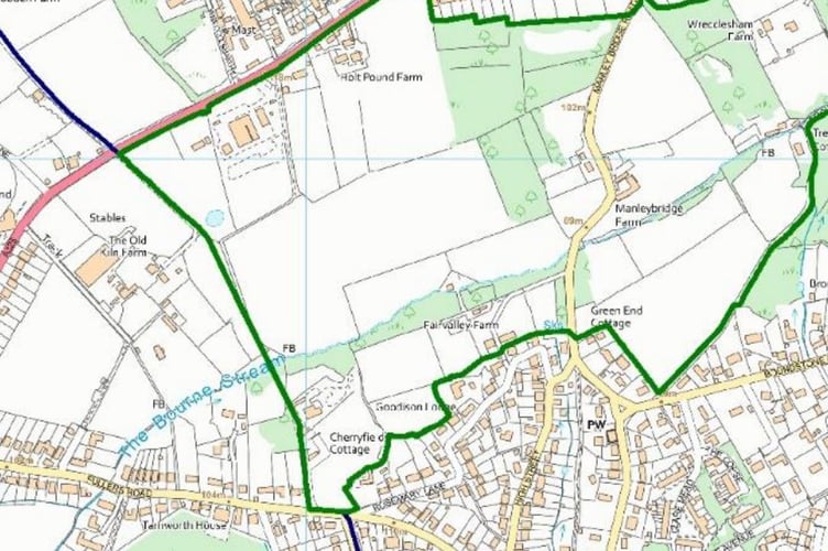 The field off Fullers Road in Rowledge where the new village hall is proposed is located with an Area of Strategic Visual Importance (ASVI) and afforded greater planning protection