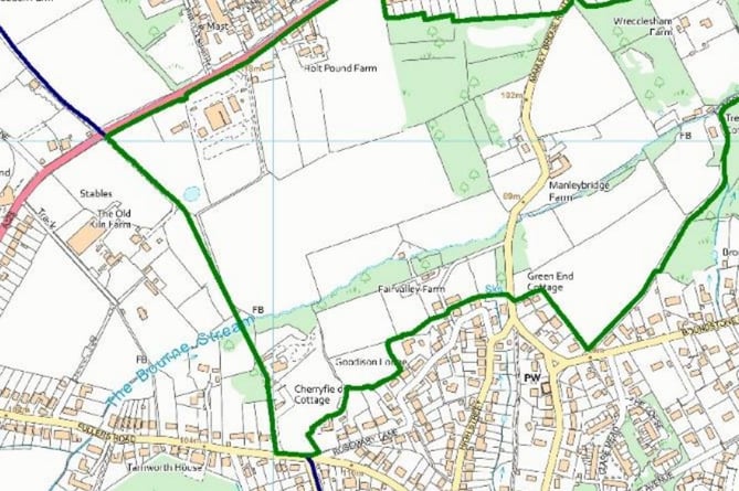 The field off Fullers Road in Rowledge where the new village hall is proposed is located with an Area of Strategic Visual Importance (ASVI) and afforded greater planning protection