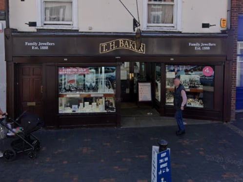 TH Baker jewellers in Alton High Street