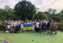 Ukrainians party with host families