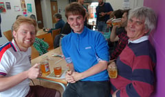 Alton Beer Festival drinkers toast Queen for Platinum Jubilee
