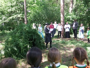 Annual blessing of the bower ceremony takes place in Whitehill
