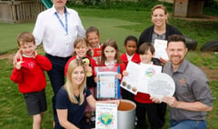 Bordon Infant School pupils plant time capsule for Queen’s Jubilee