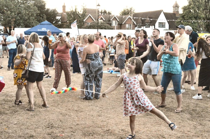 The Farnham Carnival fayre in Gostrey Meadow