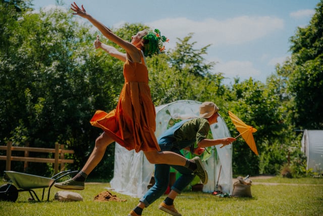 Dancing lesson on plants at Farnham Maltings