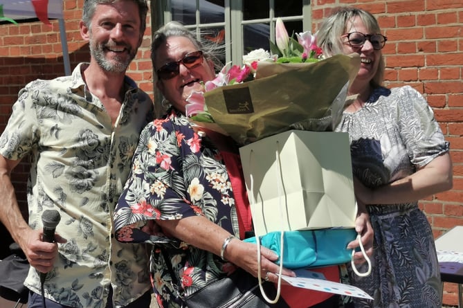 Carer Debbie Muir gets gifts