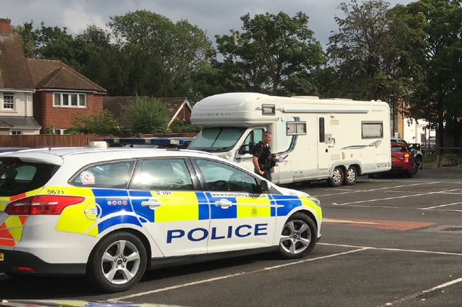 Police were swift to move on motorhomes clogging Petersfield’s central car park in late August
