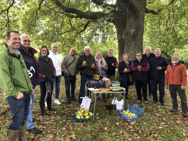 A group of volunteers met to discuss ideas for the proposed Grayshott community orchard project