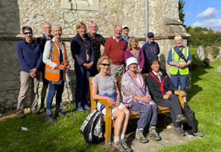 In Writers’ Footsteps walk, Alton Walking Festival, 2022.