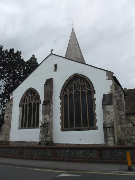 The Church of St Lawrence in Alton, July 4th 2017.