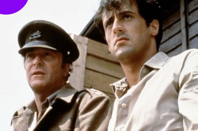 Michael Caine and Sylvester Stallone in Escape To Victory.