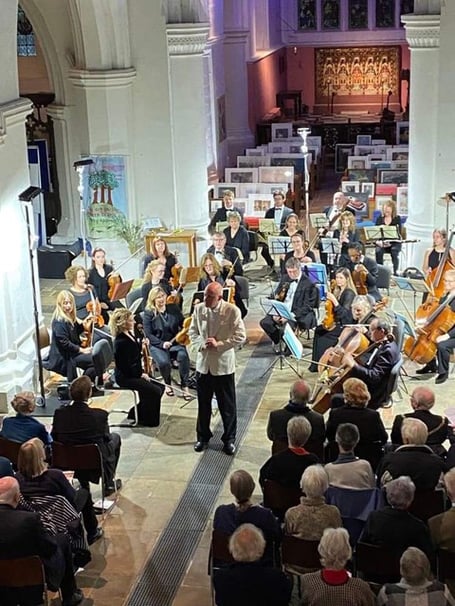 Farnham Sinfonia concert at St Andrew’s Church in Farnham, October 15th 2022.