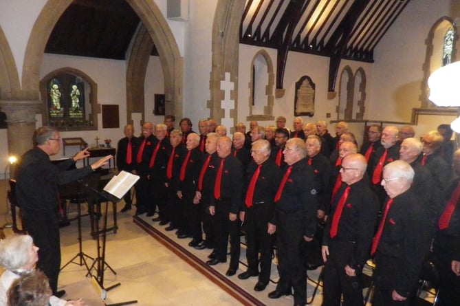 Hart Male Voice Choir at St Peter’s Church.