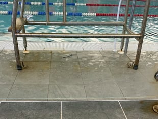Rust problems at Alton Sports Centre swimming pool