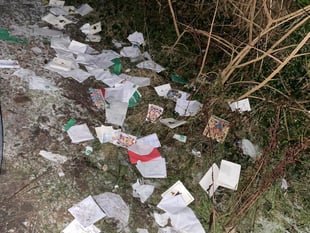 Christmas cards found outside Swan pub in Haslemere