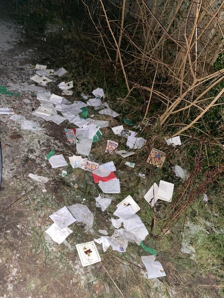 These letters were found outside the Swan pub