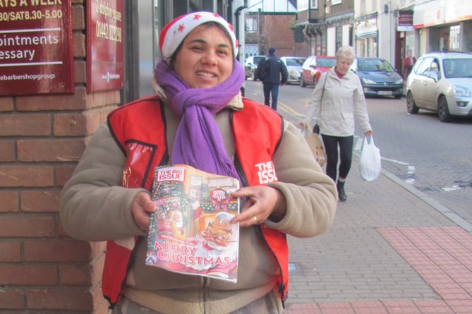 Alton's Big Issue vendor reportedly had a cup containing her day's takings stolen on Christmas Eve