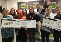 Charity walk for peace in Whitehill & Bordon raised £20,000
