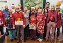 Christmas Day lunch at Whitehill Village Hall for 41 guests