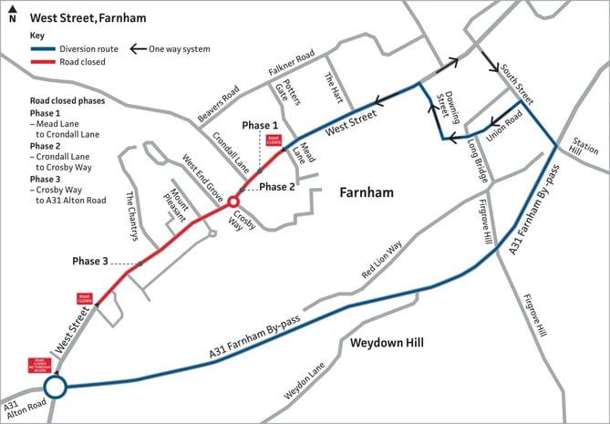 South East Water's confirmed diversion route