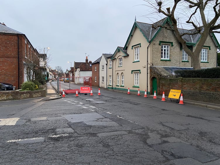 Three months of rolling road closure got underway in West Street on Monday