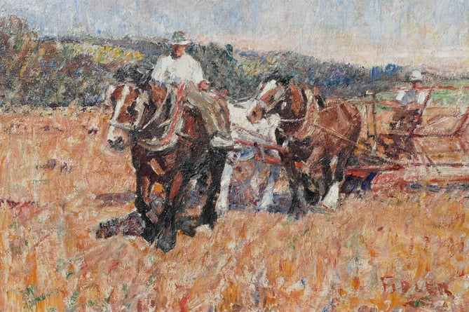 Henry Fidler’s ‘Ploughing Horses at Work’.