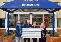 Coomers raise funds for Farnham-based Phyllis Tuckwell Hospice Care