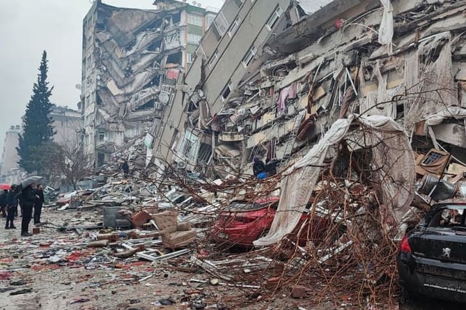 Earthquake devastation in Turkey, February 5th 2023.