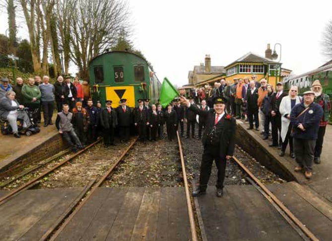 Volunteers mark 50th anniversary of Watercress Line closure, February 4th 2023.
