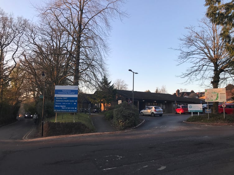 Haslemere community hospital in Church Lane, Haslemere